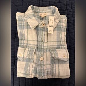 J Crew Seaboard soft knit shirt in plaid NWT - Size Small